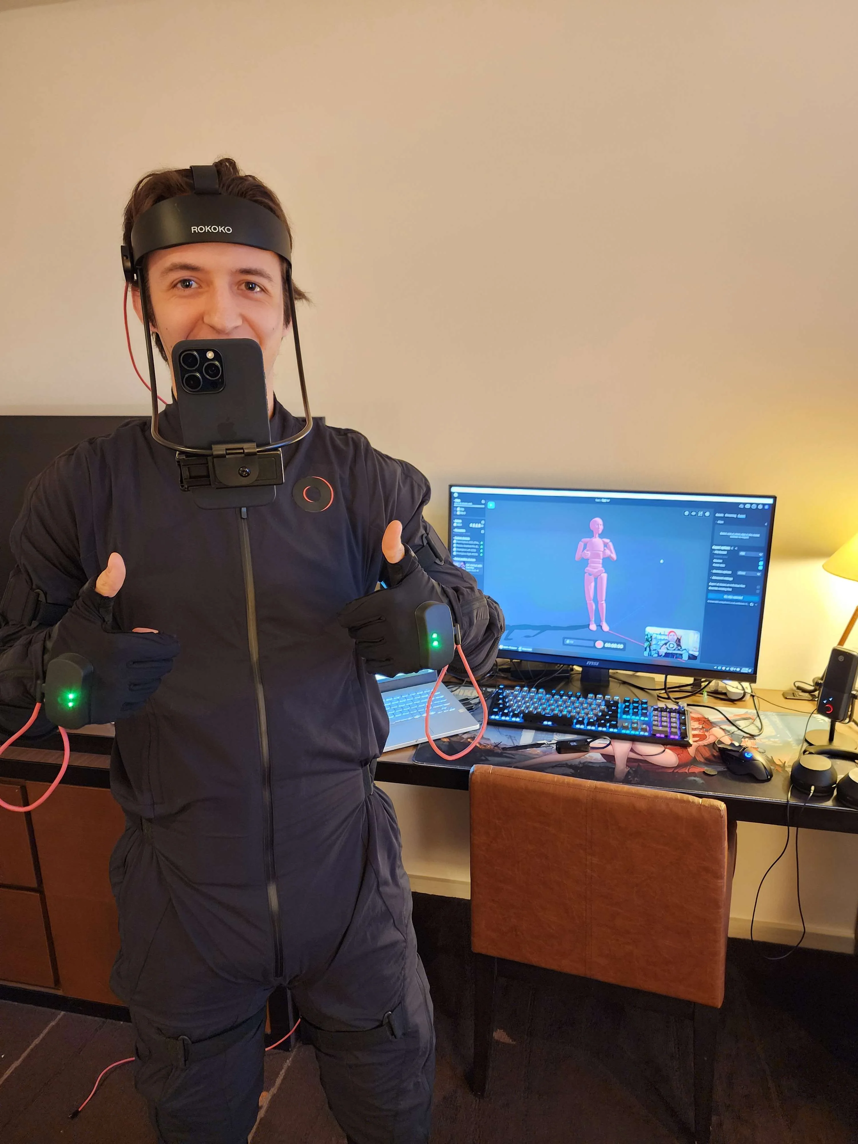 Production setup and creative workspace